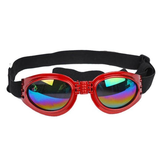 JMT-002058 Foldable Medium Size Dog Sunglasses - Waterproof Goggles with UV Protection for Pets