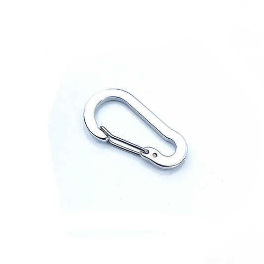 JMT-002442 Calabash Shaped Aluminium Carabiner Spring Hook Climbing Buckle, DSK007 No. 5 Size, 50*26mm, Lightweight 5.4g