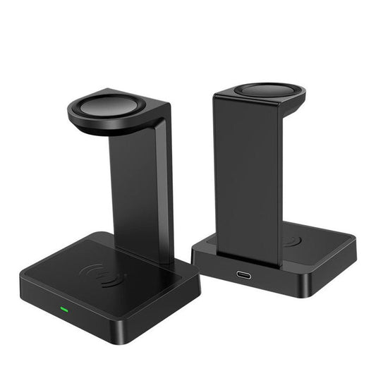 JMT-002570 Dual Wireless Charging Pad with Type-C Connection - Qi Standard, Black