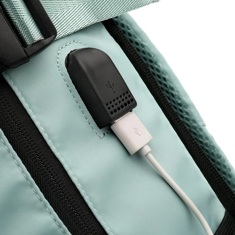 JMT-002570 Lightweight Waterproof Laptop Backpack with USB Charging and Dry Wet Separation Compartments