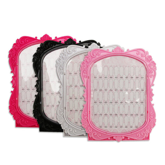 JMT-002698 Nail Polish Dustproof Color Card - Two-Sided Display Board with 48 Vibrant Shades