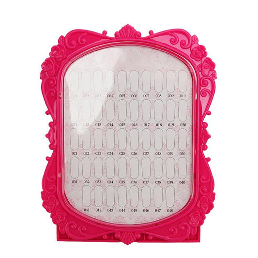 JMT-002698 Nail Polish Dustproof Color Card - Two-Sided Display Board with 48 Vibrant Shades