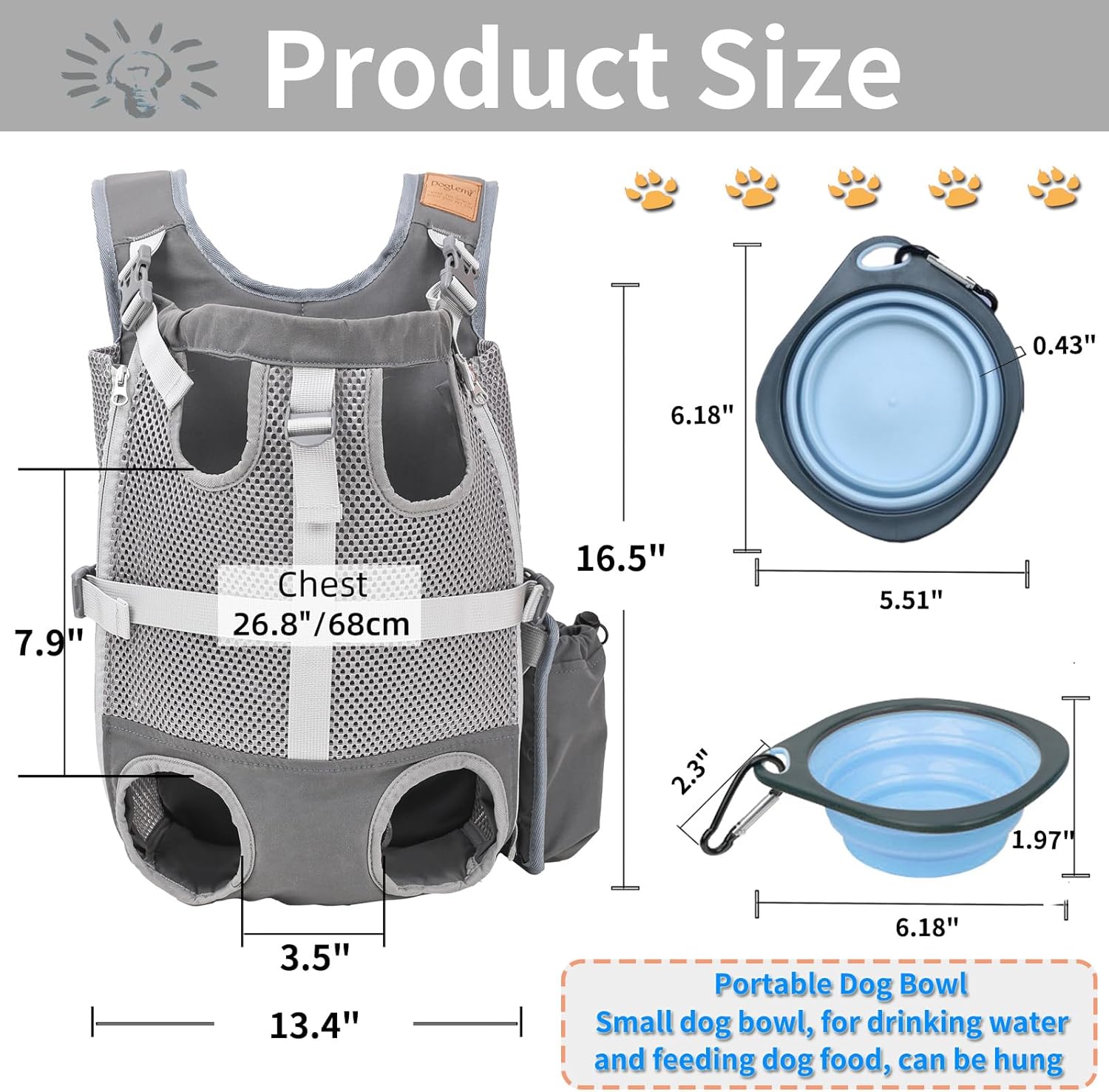 JMT-002890 Expandable Cat Backpack Carrier for Outdoor Adventures - Breathable, Large Capacity