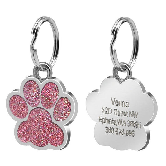 JMT-003210 Personalized Alloy Dog ID Tag - Custom Pet Identification Tag in Multiple Colors