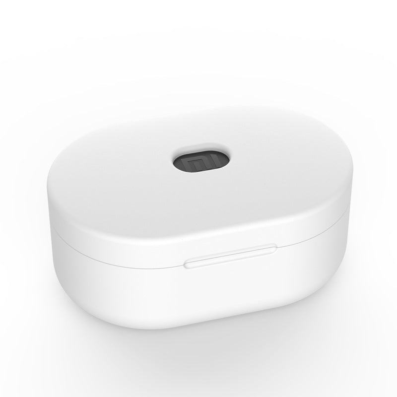 JMT-003210 Silicone Protective Cover for Bluetooth Headset - Simple Solid Color Design, 64*42*30mm, 1.2mm Thickness