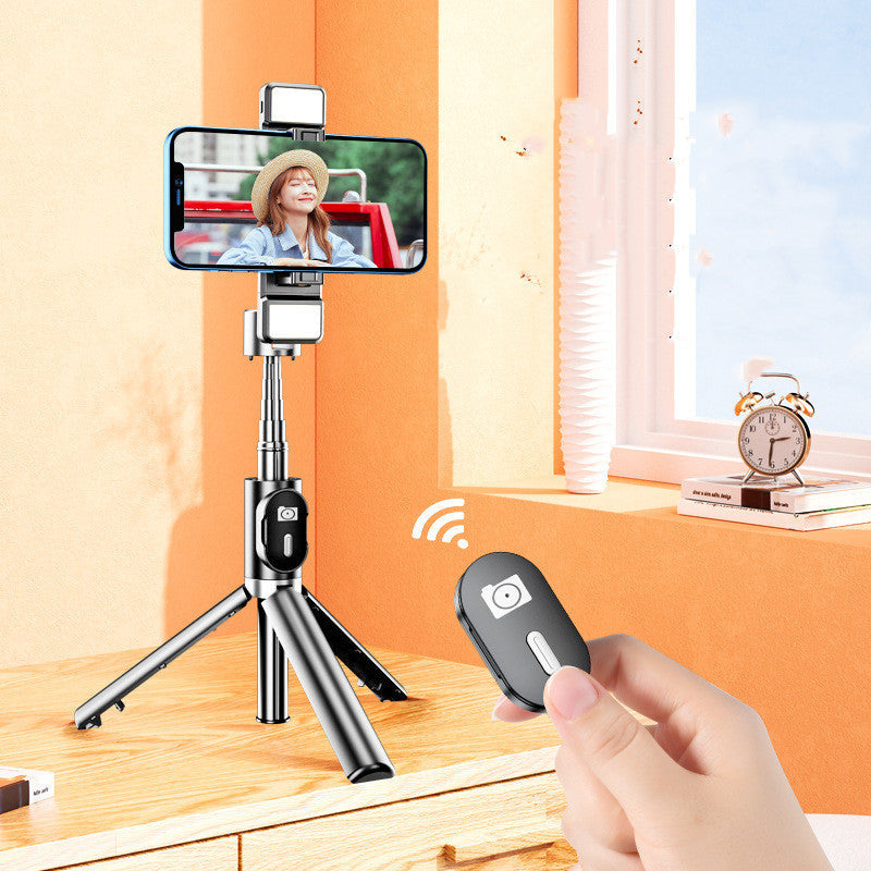 JMT-003402 Aluminum Alloy Selfie Stick for Mobile Phones with Live Support