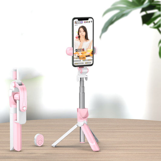 JMT-003402 Aluminum Alloy Selfie Stick for Mobile Phones with Live Support