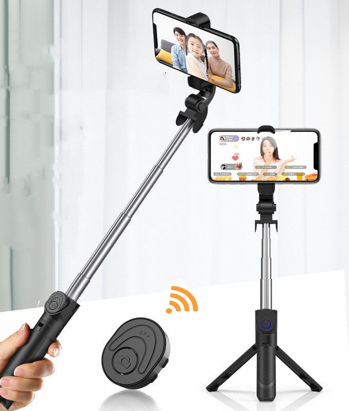 JMT-003402 Aluminum Alloy Selfie Stick for Mobile Phones with Live Support