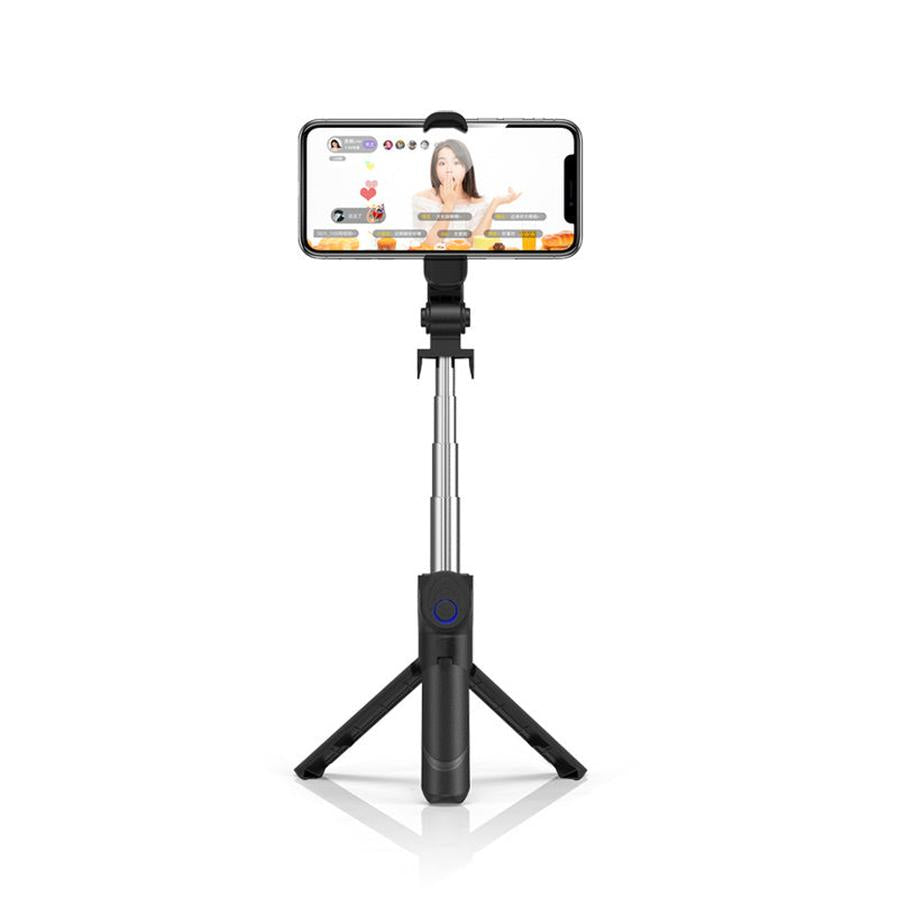 JMT-003402 Aluminum Alloy Selfie Stick for Mobile Phones with Live Support