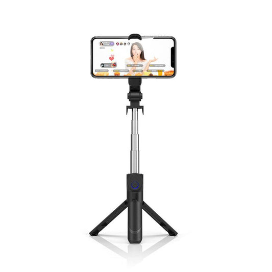 JMT-003402 Aluminum Alloy Selfie Stick for Mobile Phones with Live Support