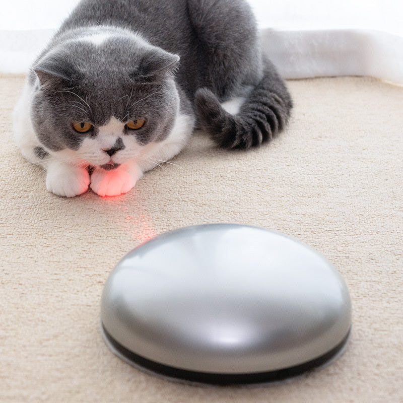JMT-003530 Medium Toy Cat Robot Sweeping Assistant - Silver, ABS, Battery Operated
