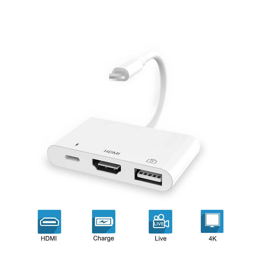 JMT-003658 3-in-1 HDMI Adapter Cable for Easy Plug-and-Play Connection