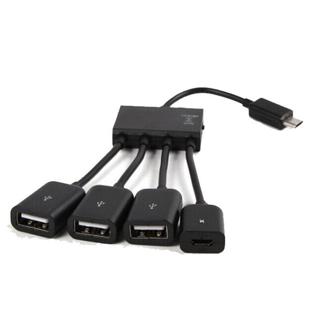 JMT-003722 Micro USB OTG Multi-Port Adapter for Mobile Devices with Charging and OTG Support