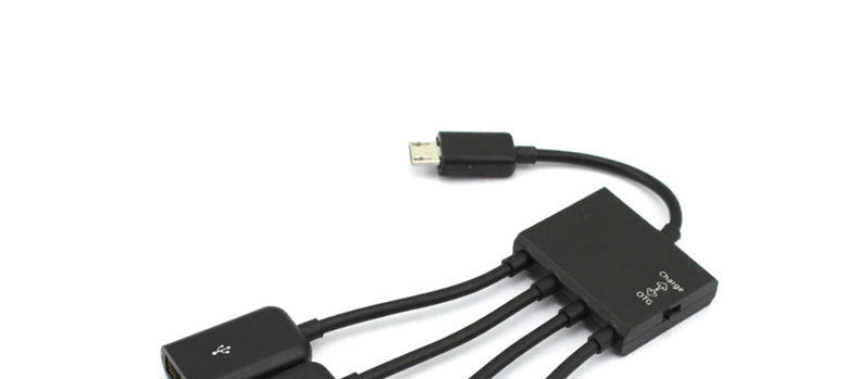 JMT-003722 Micro USB OTG Multi-Port Adapter for Mobile Devices with Charging and OTG Support