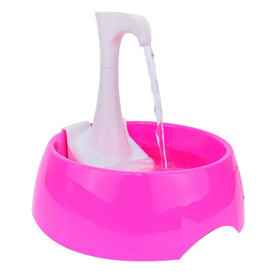 JMT-003914 Portable Aqua Mini Pet Water Fountain 1.2L - Pink