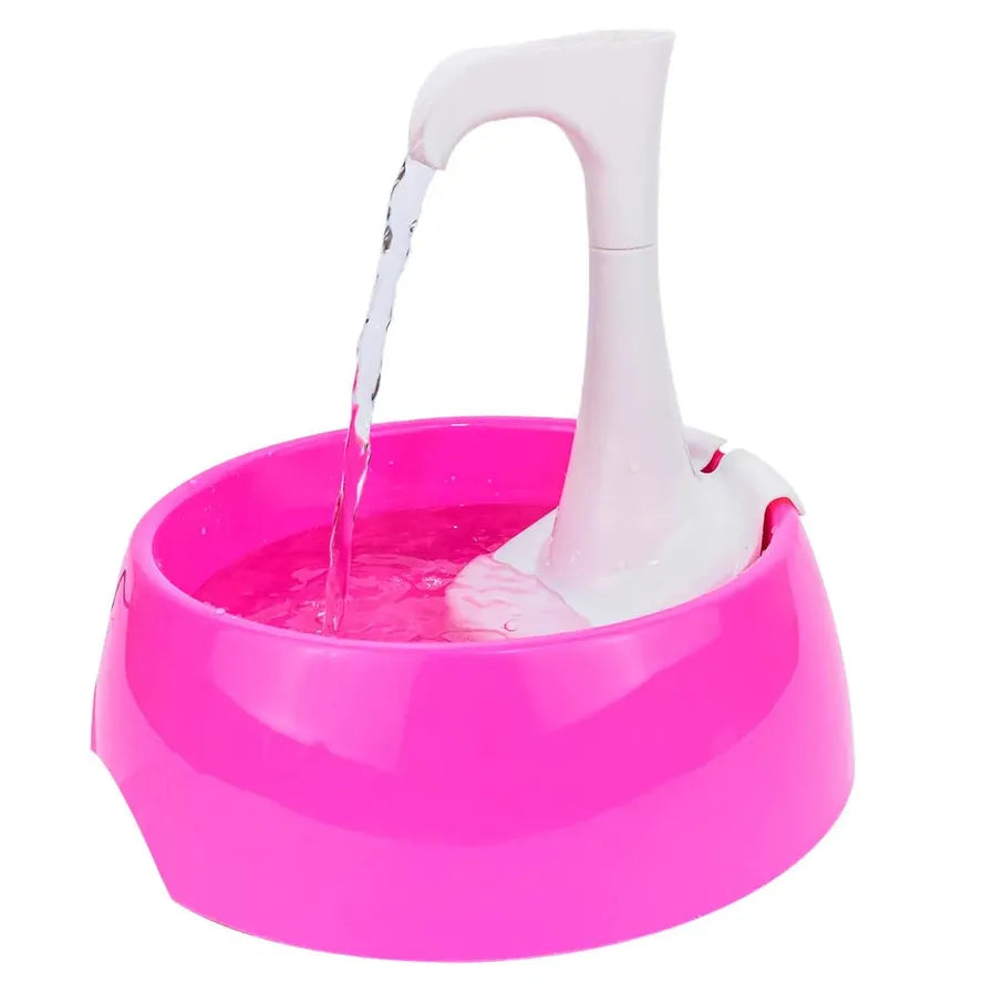 JMT-003914 Portable Aqua Mini Pet Water Fountain 1.2L - Pink