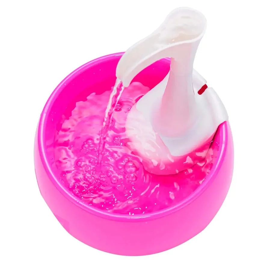 JMT-003914 Portable Aqua Mini Pet Water Fountain 1.2L - Pink