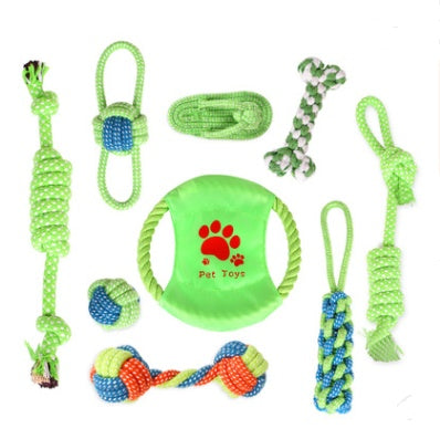 JMT-004042 Multifunctional Cotton Rope Toy Set for Dogs and Cats - 7 or 9 Piece Choices Available