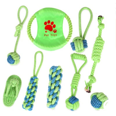 JMT-004042 Multifunctional Cotton Rope Toy Set for Dogs and Cats - 7 or 9 Piece Choices Available