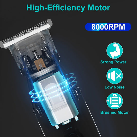 JMT-004682 5-in-1 Waterproof Beard Trimmer for Men with Rechargeable Battery and LED Display, Cordless Grooming Kit