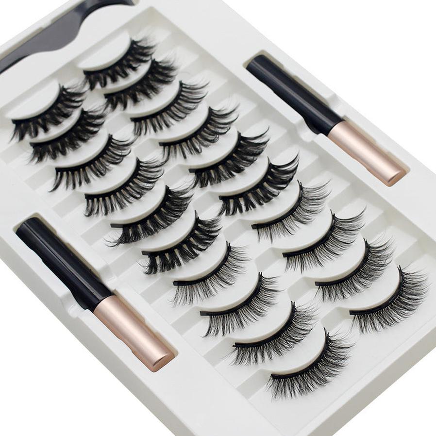 JMT-004810 Quantum Magnetic Eyelash Liquid Eyeliner Set with 10 Pairs of Magnetic Lashes and Tweezers
