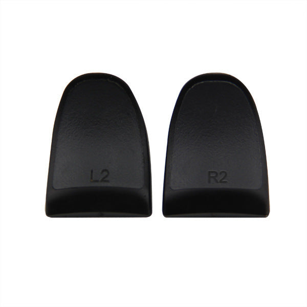 JMT-004874 PS4 L2 R2 Replacement Handle Buttons Set - Durable ABS + Rubber Material, Compatible with PS4 Game Controllers
