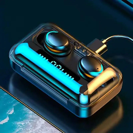 JMT-004874 Wireless Clip-On Headphones with Microphone - HD Sport Stereo Mini Earphones