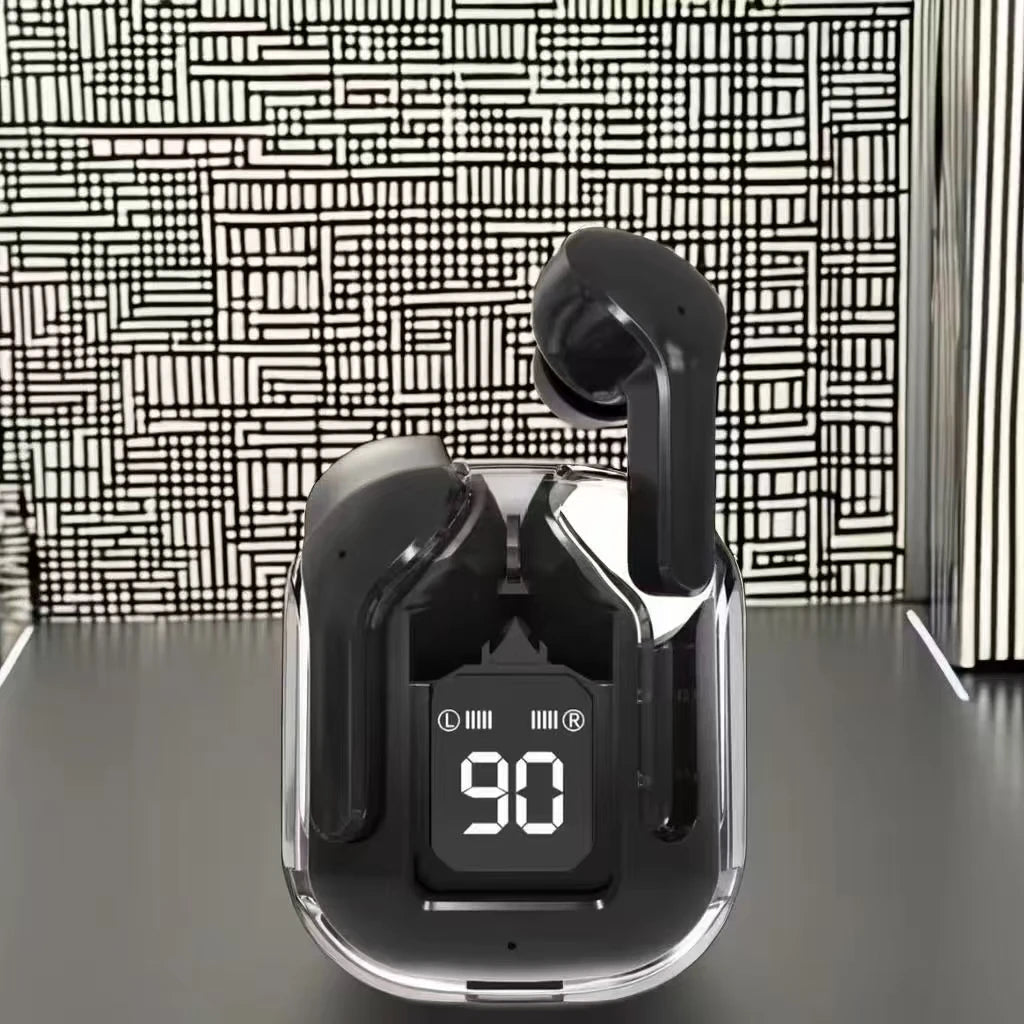 JMT-004874 Wireless Clip-On Headphones with Microphone - HD Sport Stereo Mini Earphones