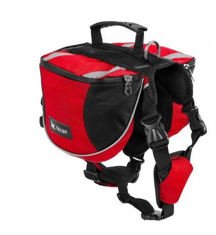 JMT-005194 Outdoor Pet Harness with Integrated Backpack for Adventurous Pets