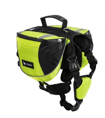 JMT-005194 Outdoor Pet Harness with Integrated Backpack for Adventurous Pets