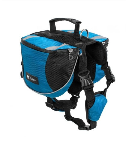 JMT-005194 Outdoor Pet Harness with Integrated Backpack for Adventurous Pets