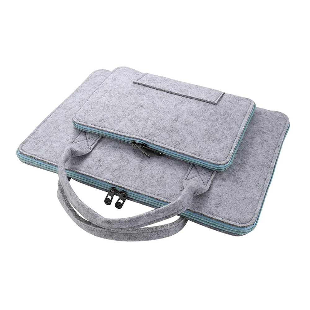 JMT-005514 Customizable Wool Felt Laptop Bag for 14-15.6 Inch Laptops - Multi-Color Options Available