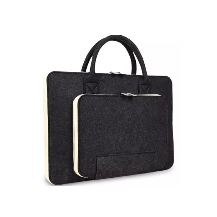 JMT-005514 Customizable Wool Felt Laptop Bag for 14-15.6 Inch Laptops - Multi-Color Options Available