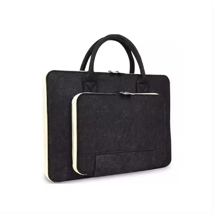 JMT-005514 Customizable Wool Felt Laptop Bag for 14-15.6 Inch Laptops - Multi-Color Options Available