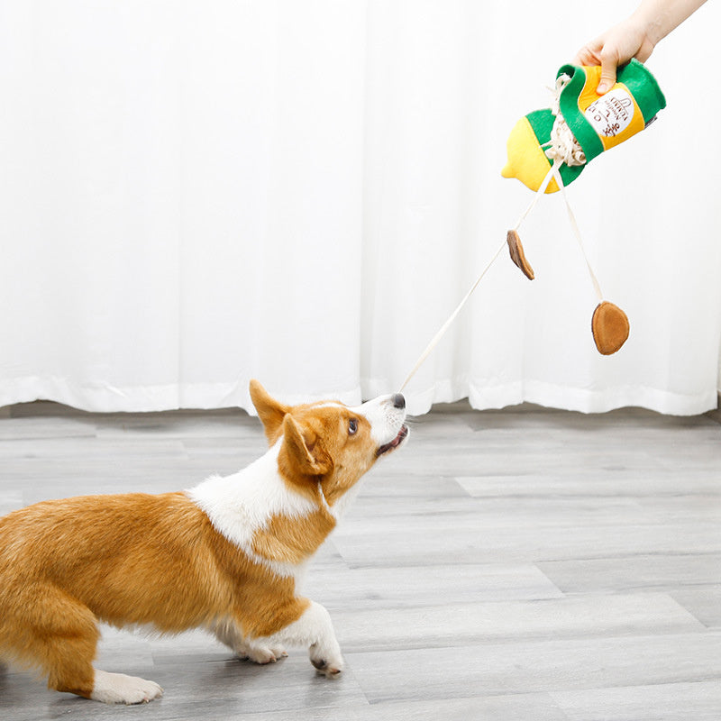 JMT-005834 Interactive Sound Toy for Dogs Made from Felt Cloth and Cotton Webbing
