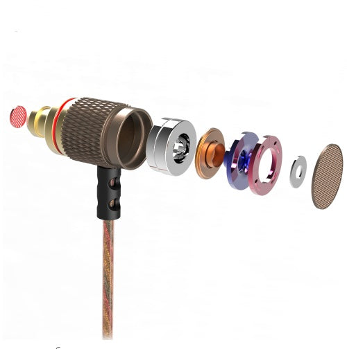 JMT-006026 Dynamic In-Ear Headphones with Microphone and Subwoofer for Mobile and MP3 Devices