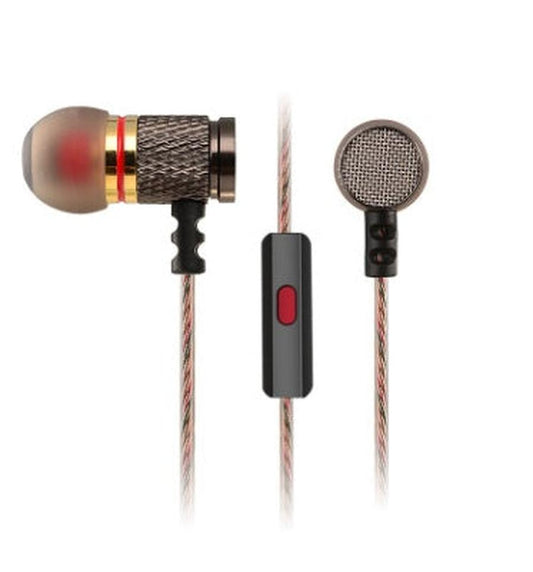 JMT-006026 Dynamic In-Ear Headphones with Microphone and Subwoofer for Mobile and MP3 Devices