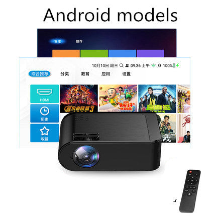 JMT-006026 Home Office HD Mobile Wireless Projector with 1080p Resolution and Multiple Color Options
