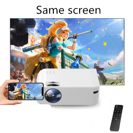 JMT-006026 Home Office HD Mobile Wireless Projector with 1080p Resolution and Multiple Color Options