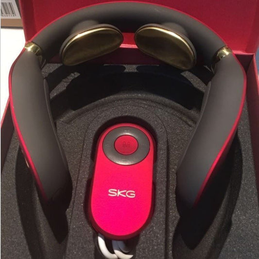 JMT-006090 Red Cervical Spine Massager with Adjustable Speed and Heat Function