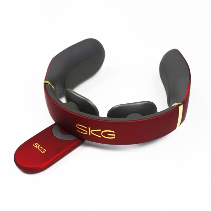 JMT-006090 Red Cervical Spine Massager with Adjustable Speed and Heat Function