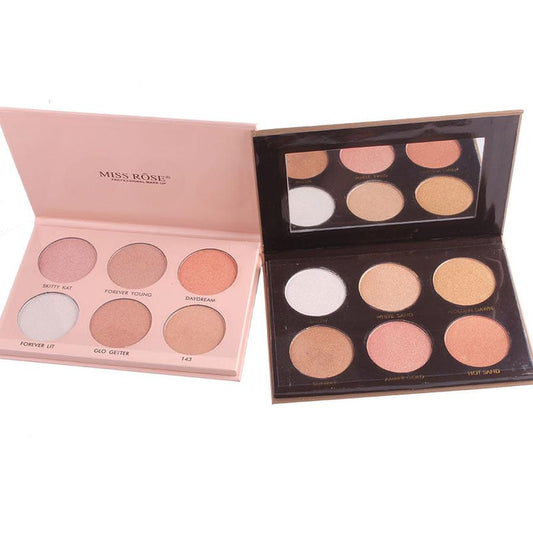 JMT-006282 MISS ROSE Highlighter Powder - Versatile Radiance for All Skin Types, Shades N1 & N2