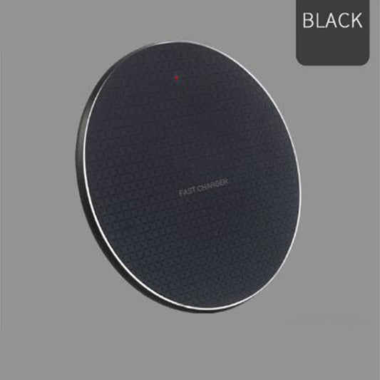 JMT-006538 Ultra-Thin 10W Round Wireless Charger – Aluminum Alloy Design in Multiple Colors