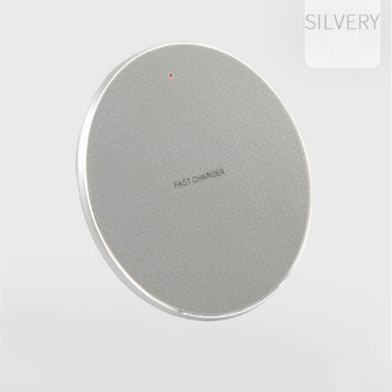 JMT-006538 Ultra-Thin 10W Round Wireless Charger – Aluminum Alloy Design in Multiple Colors