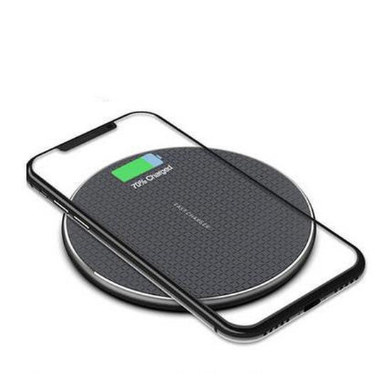 JMT-006538 Ultra-Thin 10W Round Wireless Charger – Aluminum Alloy Design in Multiple Colors