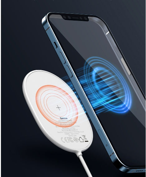 JMT-006666 Double Circle Infinite Rotation Wireless Charger - 3000 mA, 12V Output, Lithium Battery, Available in Black, White, Blue