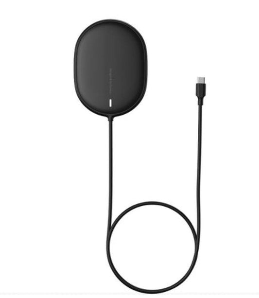 JMT-006666 Double Circle Infinite Rotation Wireless Charger - 3000 mA, 12V Output, Lithium Battery, Available in Black, White, Blue