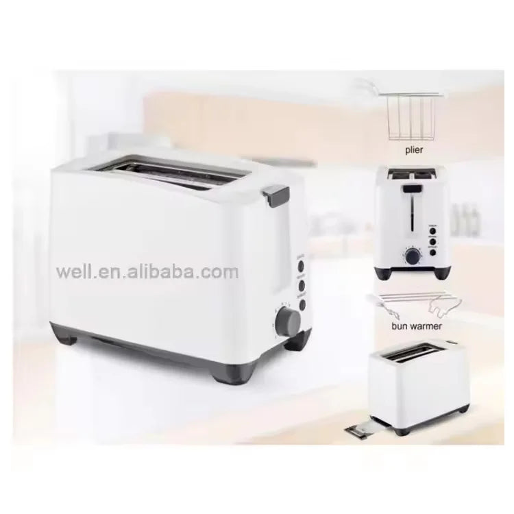 JMT-006794 750W Plastic Toaster for Bread - Compact and Efficient Design