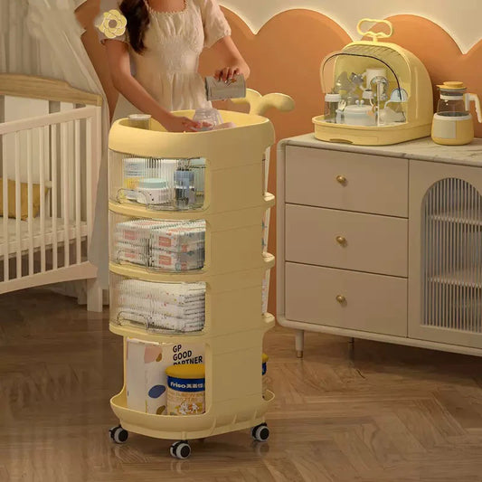 JMT-006794 Multi-Layer Plastic Baby Product Drawer with Locks for Safe Storage