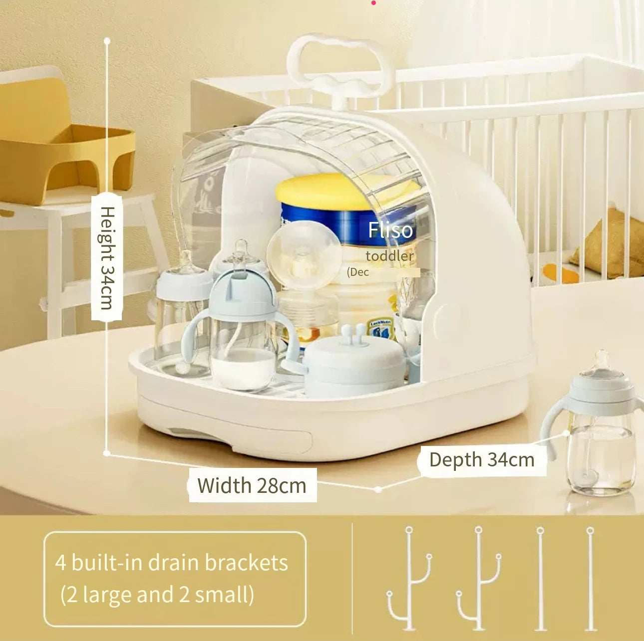 JMT-006794 Multi-Layer Plastic Baby Product Drawer with Locks for Safe Storage